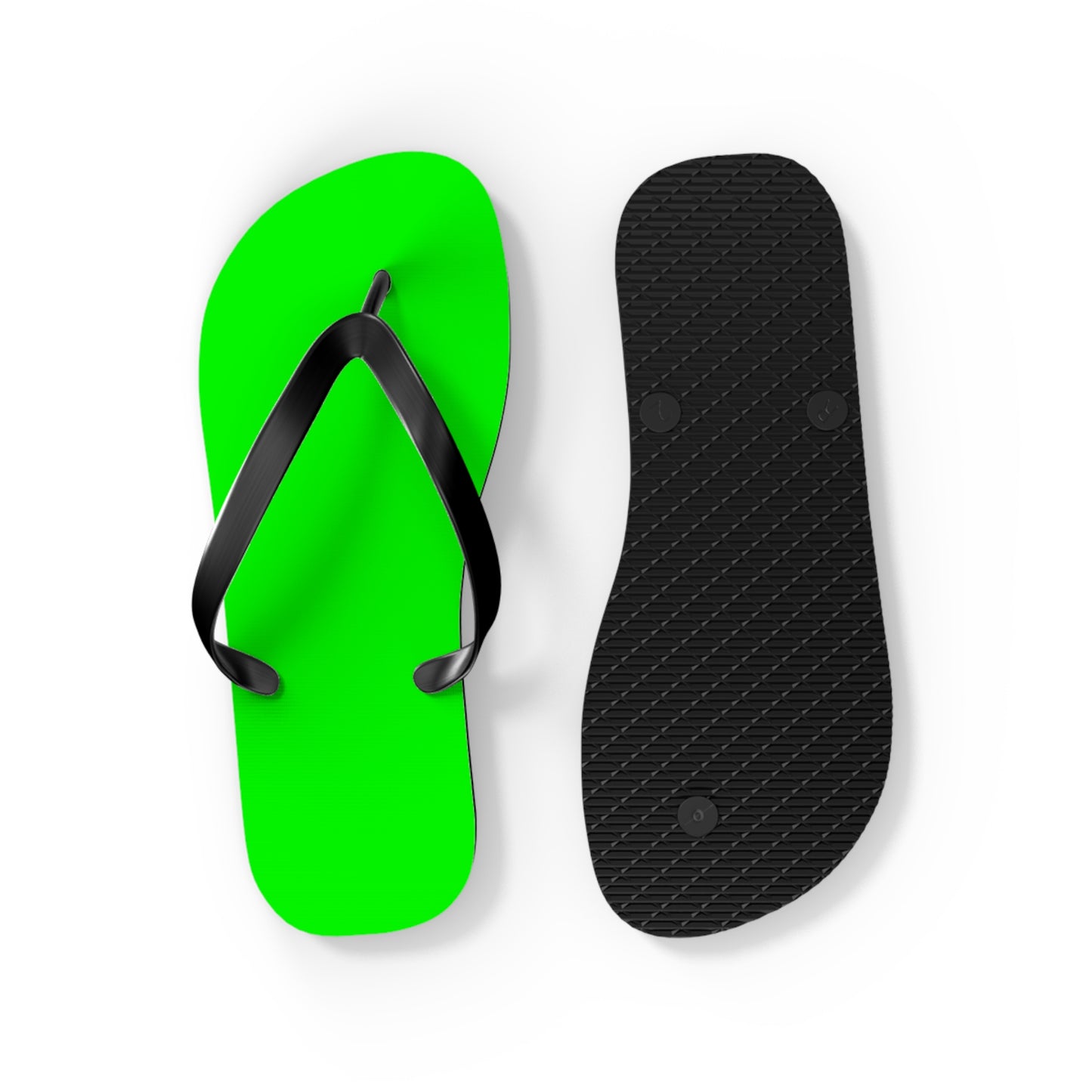 Neon Green Flip Flops, Sandals Slides, Summer Footwear, Brand New