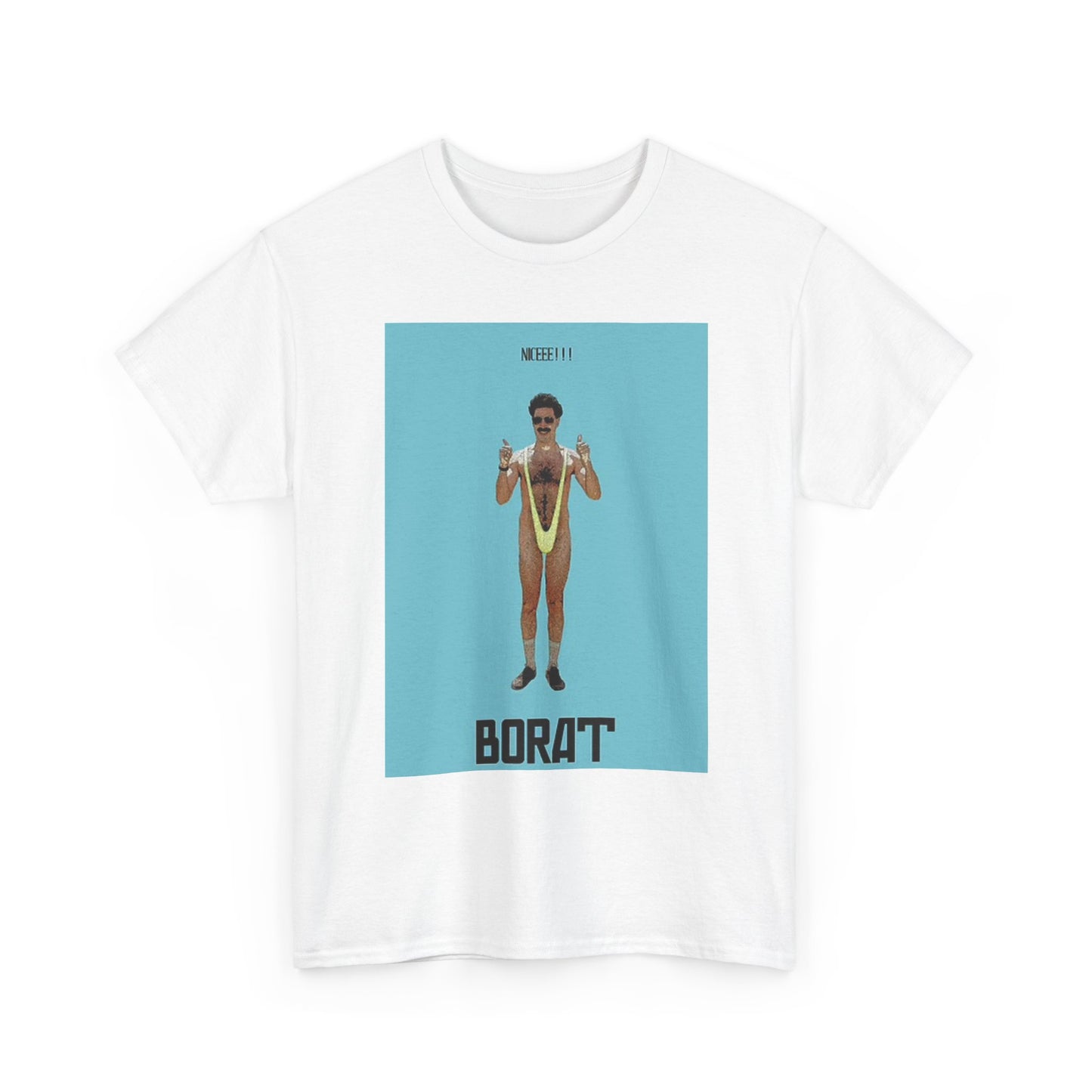 Borat Graphic T Shirt Comedy Movie Very Nice Unisex Heavy Cotton Tee