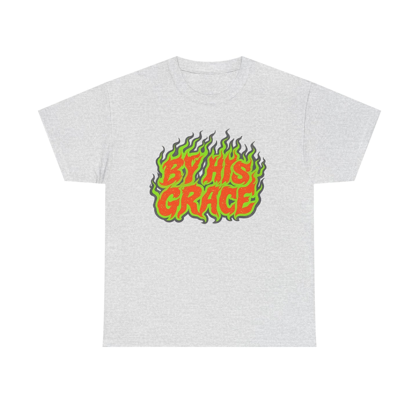 By His Grace Jesus Graphic T Shirt Men's Heavy Cotton Tee - Quality - Modern True to Size
