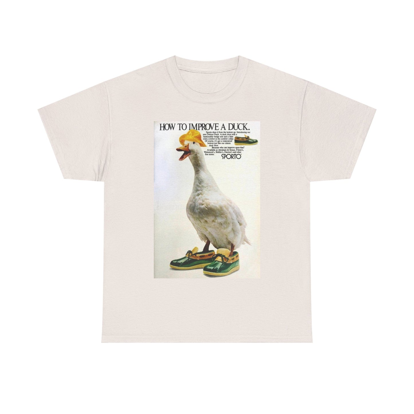 Duck vintage shirt funny bass pro fishing hunting Unisex Heavy Cotton Tee