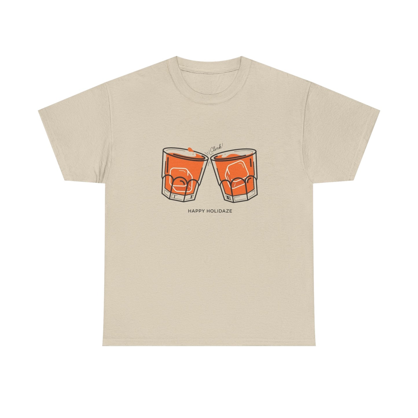Happy Holidaze Drinks Graphic T Shirt ADULT NEW