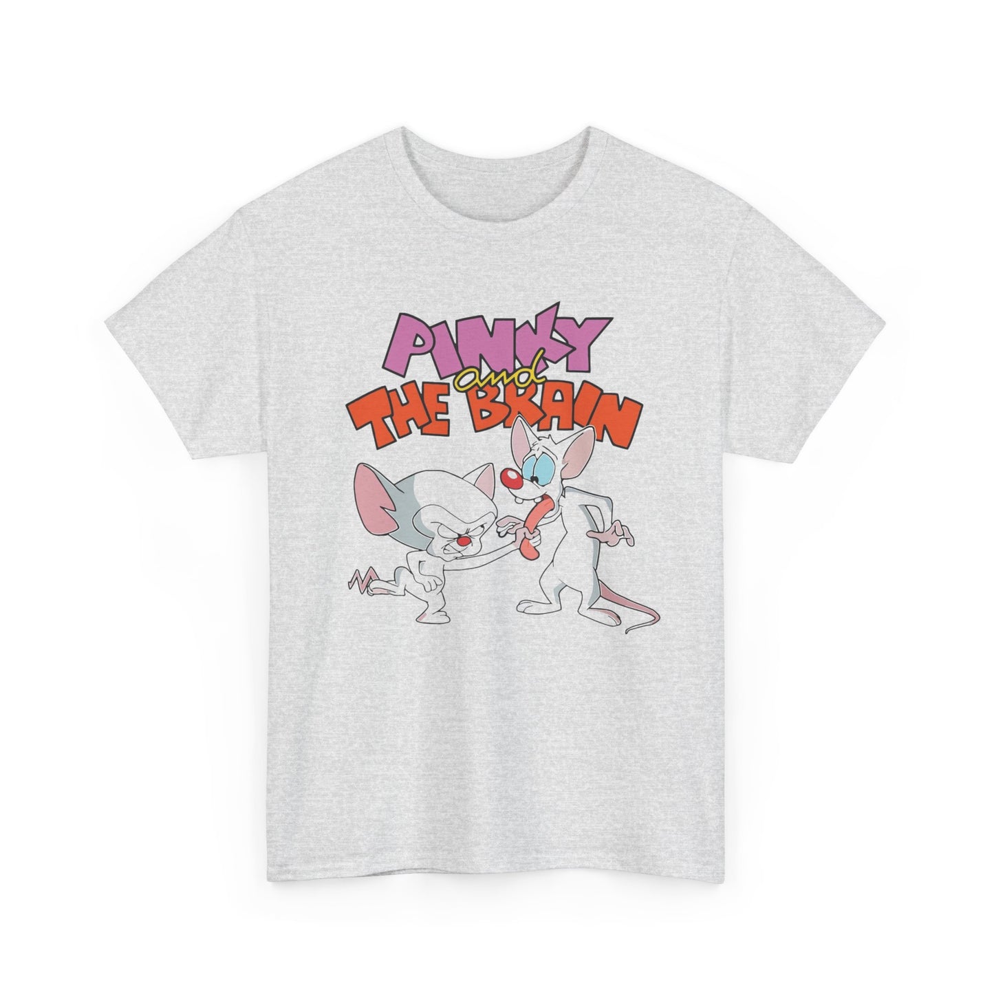 Pinky And The Brain Retro 90s Graphic T-Shirt Unisex Heavy Cotton Tee Gift NEW