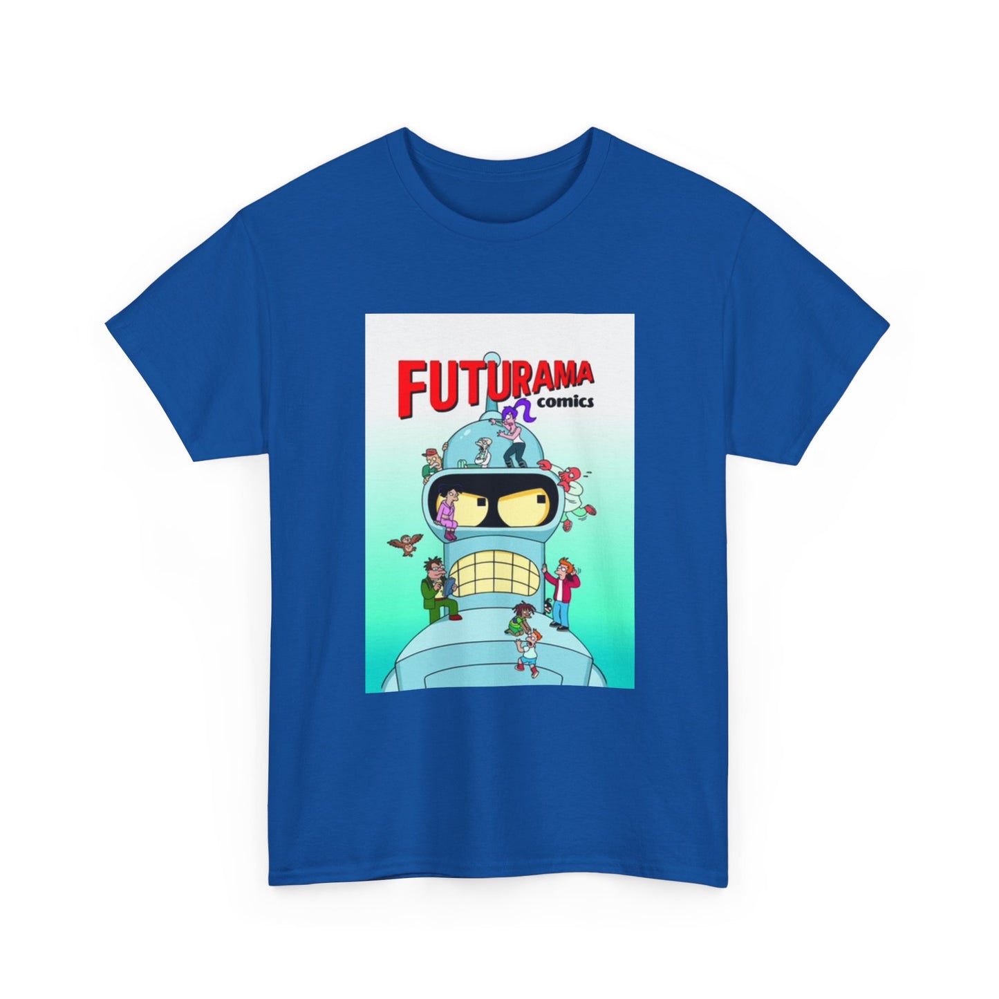 Futurama Shirt Bender Tv Series Graphic Funny Cartoon Unisex Heavy Cotton Tee