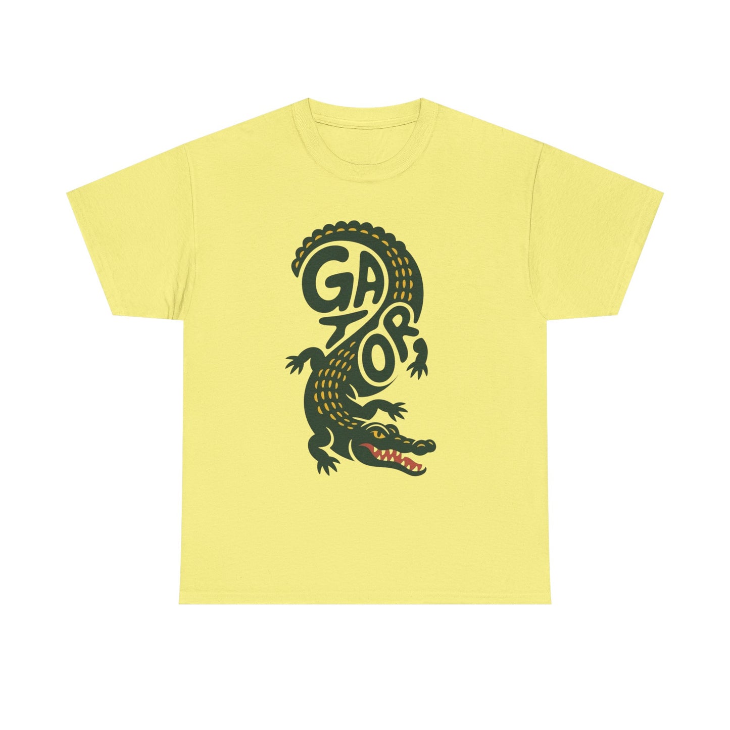 Alligator Graphic T Shirt Unisex Heavy Cotton Tee