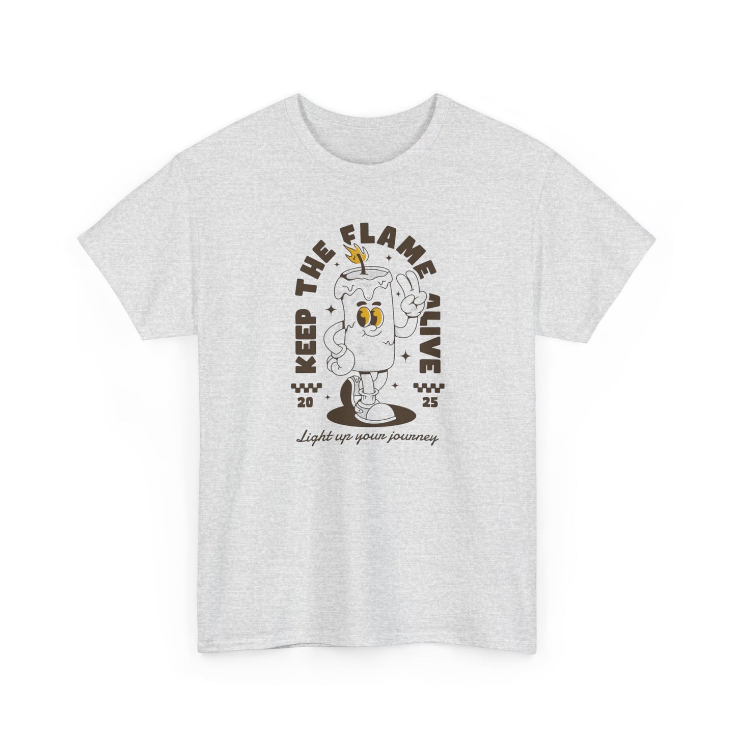 Keep The Flame Alive Graphic T-Shirt Comfy Cotton Tee Brand NEW
