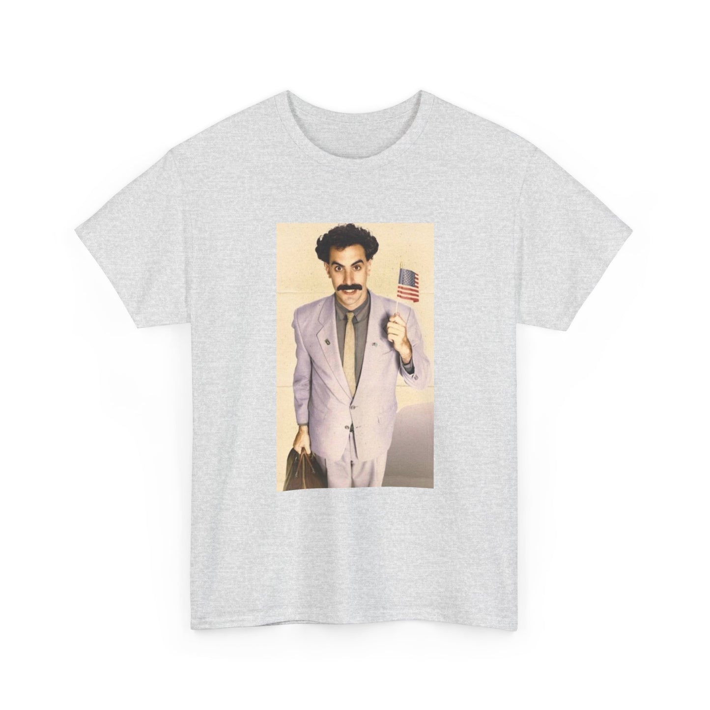 Borat Comes to America Tshirt Funny Comedy Movie Unisex Heavy Cotton Tee