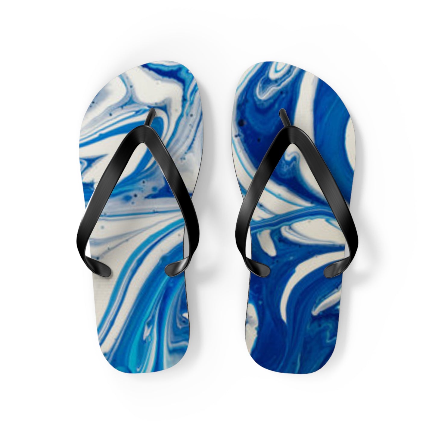 Blue And White Flip Flops, Sandals Slides, Summer Footwear, Brand New