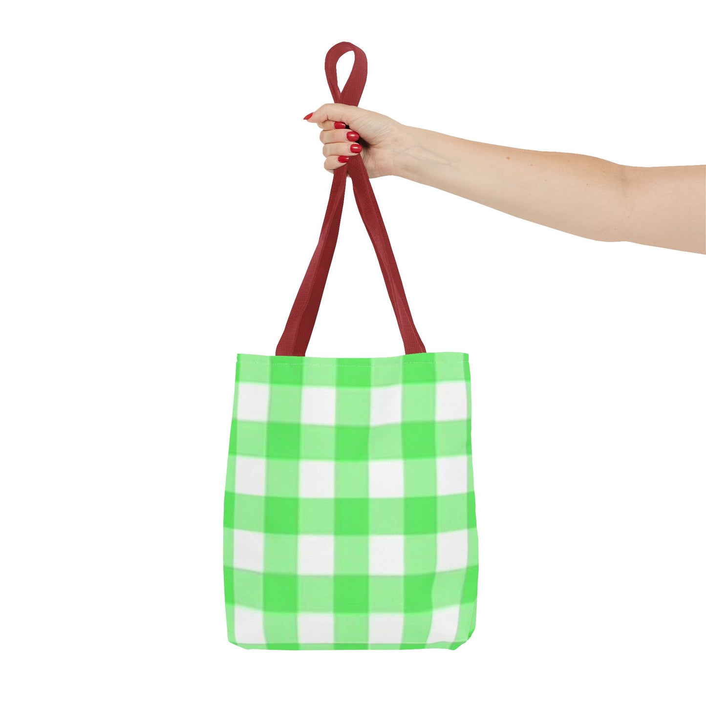 Green Checkered Multi Color BRAND NEW MODERN Tote Bag (AOP)
