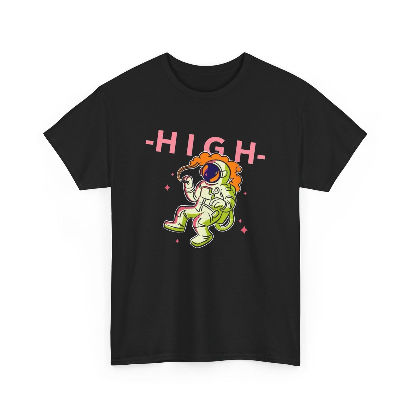 High In Space Graphic T Shirt NEW Adult Unisex Heavy Cotton Tee