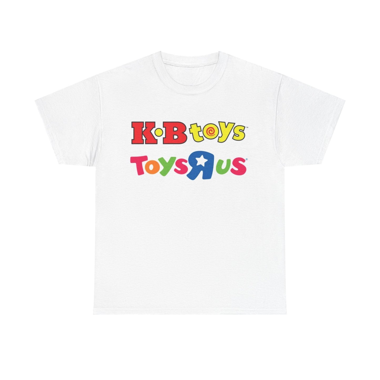 Toys R us And KB toys Logo Tshirt Vintage 90s Kids Retro Unisex Heavy Cotton Tee