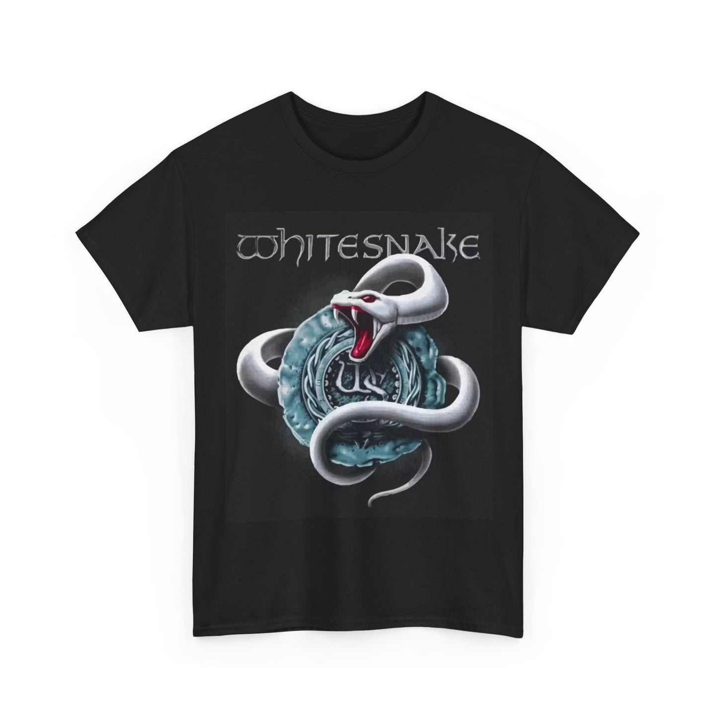 WhiteSnake Tshirt Retro 80s Classic rock Vintage Merch Unisex Heavy Cotton Tee