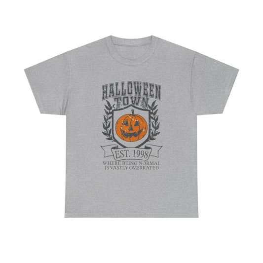 Halloween Town Retro Graphic T Shirt Unisex Heavy Cotton Tee