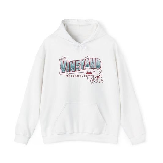 The Vineyard Massachusetts NEW Graphic Hoodie Hooded Sweatshirt NEW ADULT