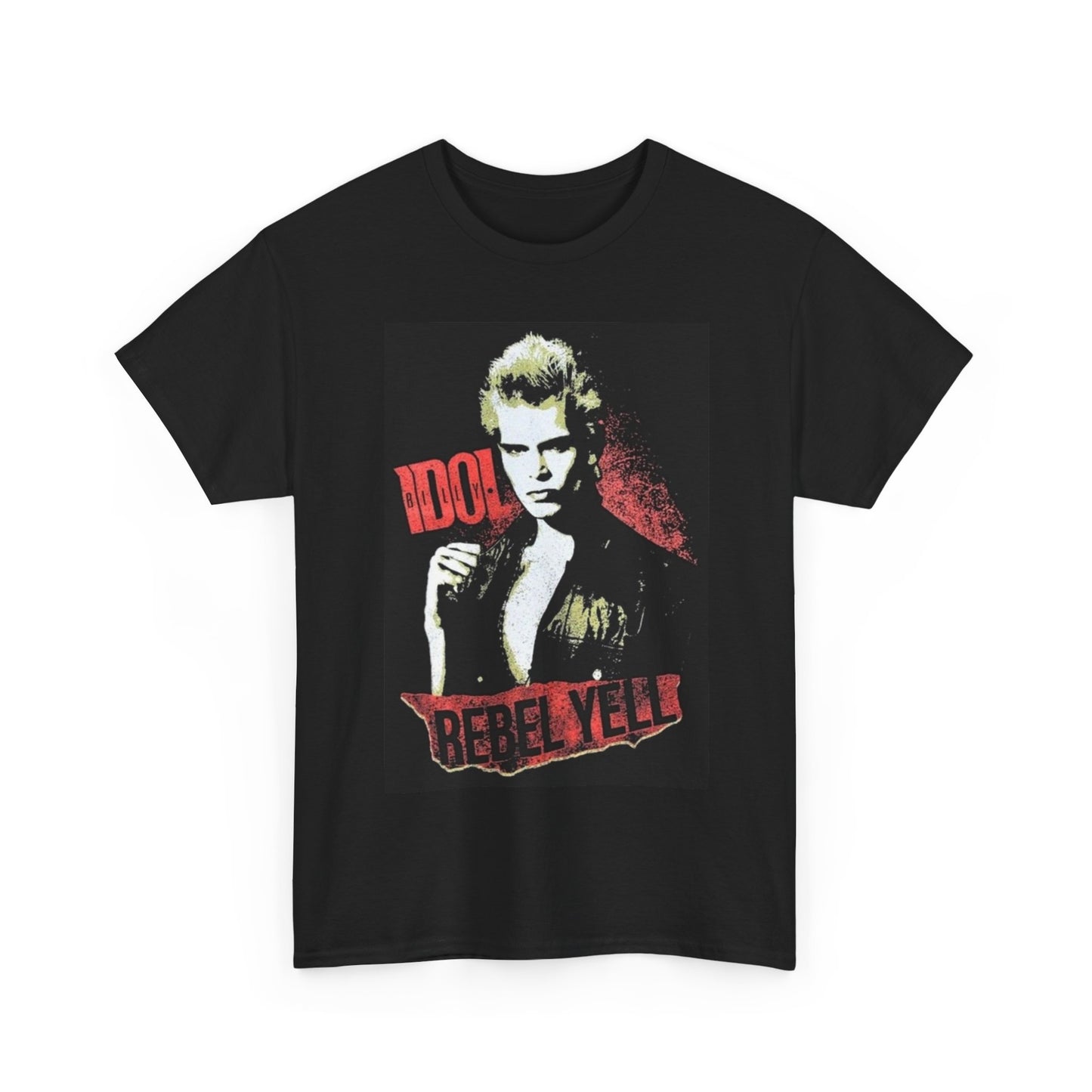 Billy Idol Rebel Yell Tshirt Vintage album Art Unisex Heavy Cotton Tee