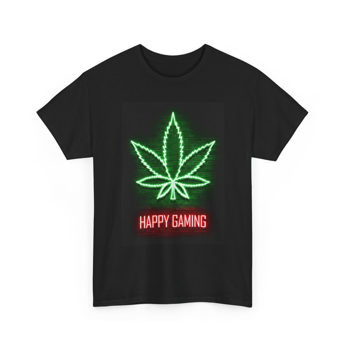 Happy 420 Gaming T Shirt Weed Graphic Unisex Heavy Cotton Tee