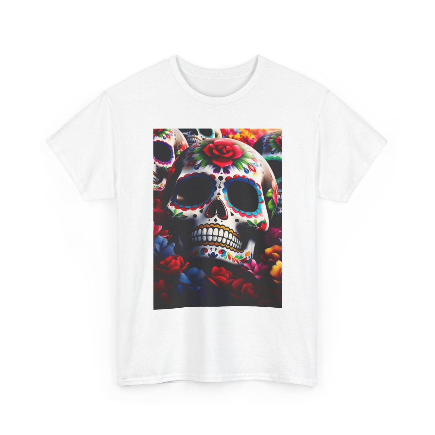 Day Of The Dead Tee, Vintage Art Graphic T-Shirt, Unisex Cotton Shirt, Dia De 3