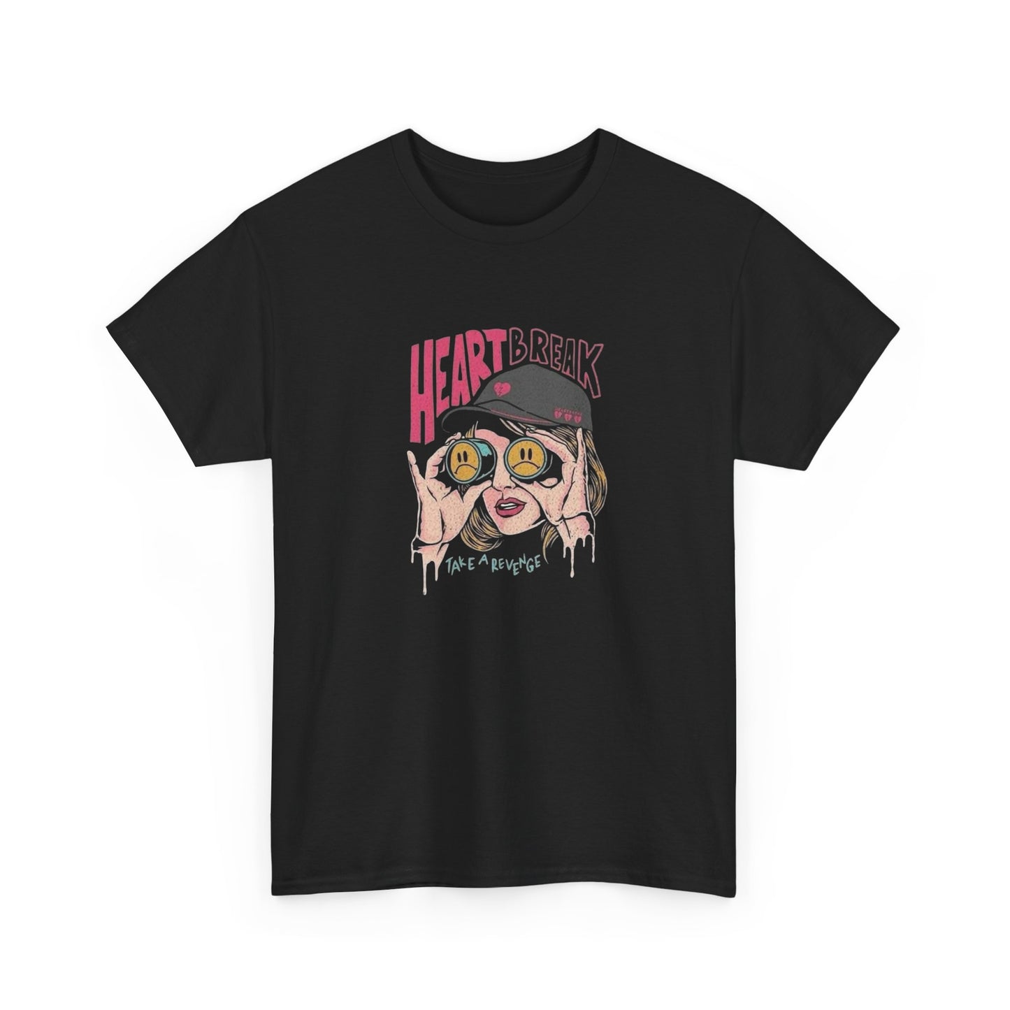 Heartbreak Take A Revenge Graphic T-Shirt Comfy Cotton Tee Brand NEW