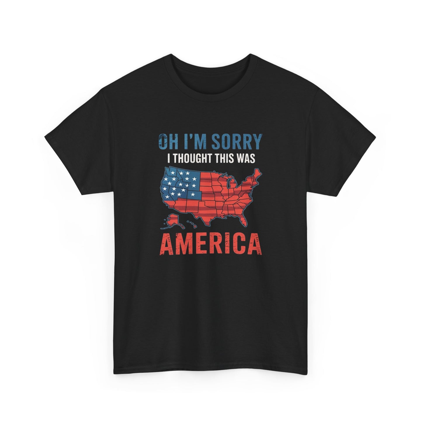 I Thought This Was America Faded Graphic T Shirt NEW ADULT TEE Cotton