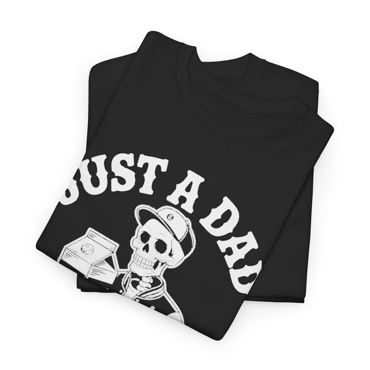 Funny Dad Jokes Just a Dad Skeleton Milkman Graphic T-Shirt Men's Tee