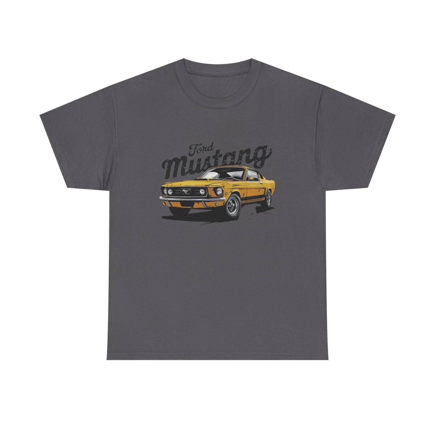 Mustang Retro Graphic T Shirt Unisex Heavy Cotton Tee