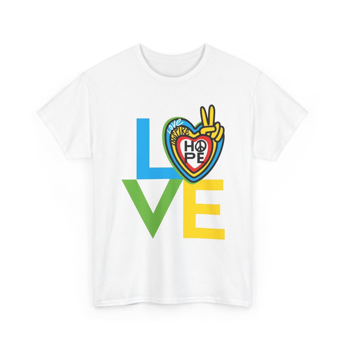 Love And Hope Graphic T Shirt Adult NEW