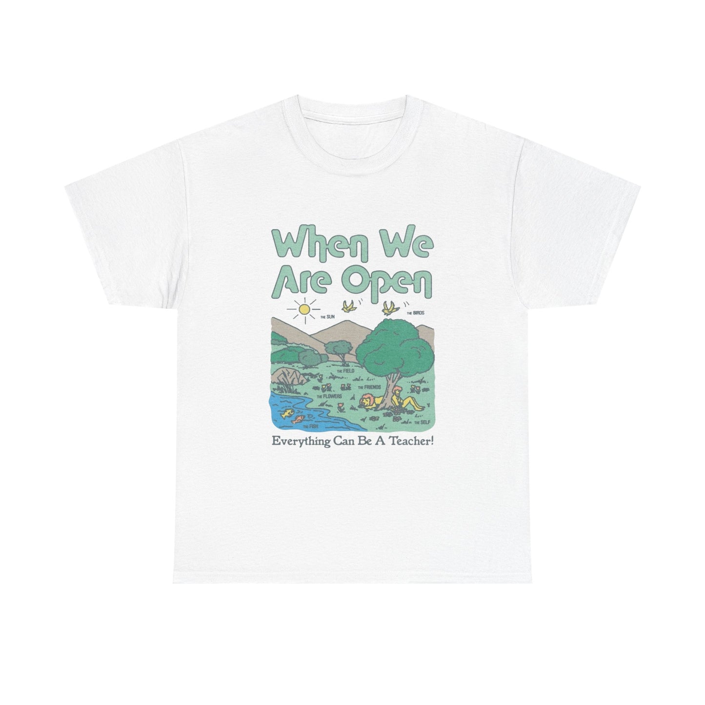 Everything Can Be A Teacher Graphic T-Shirt Gift NEW Unisex Heavy Cotton Tee