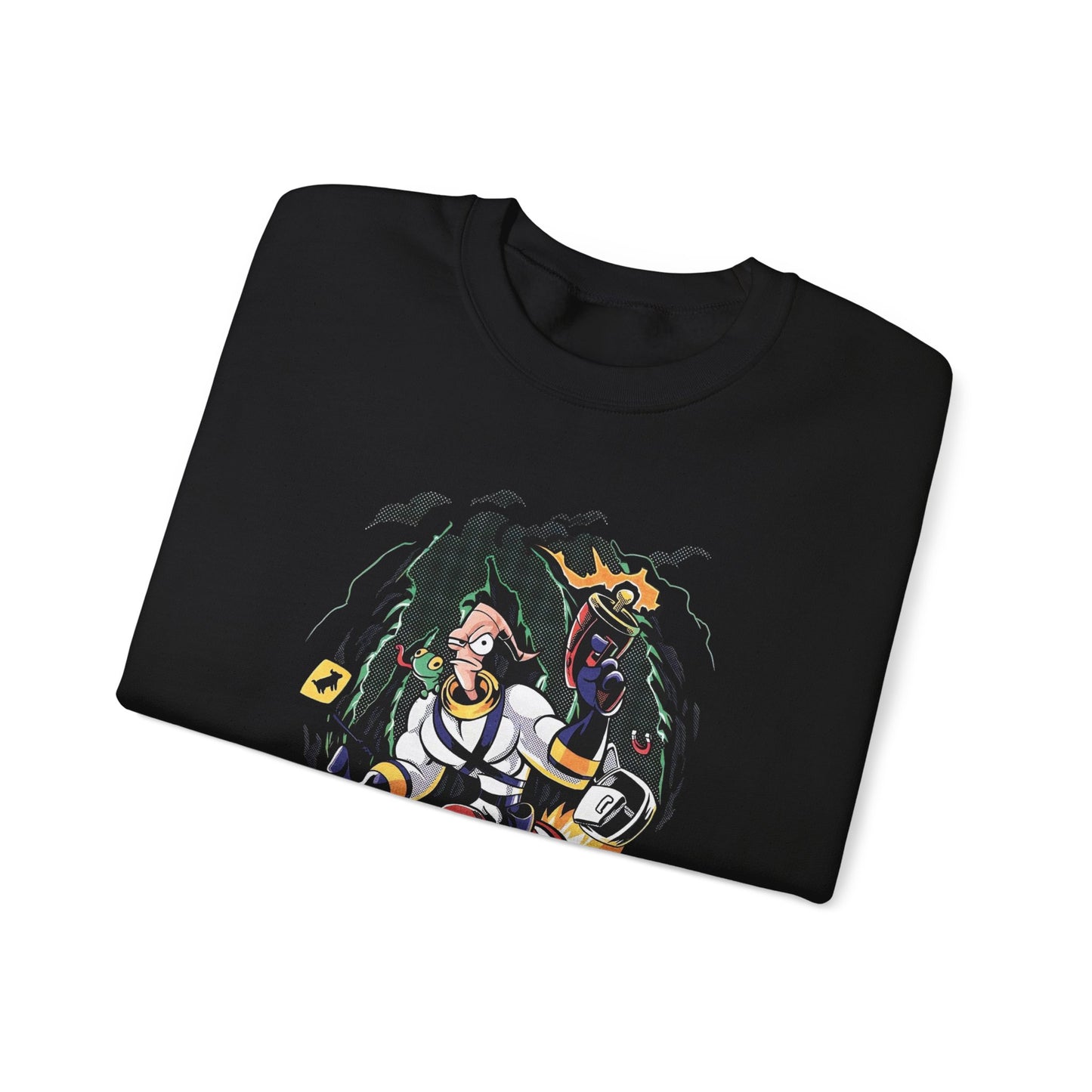 Super Retro Gaming Earth Worm Jim Sweater NEW Heavy Blend™ Crewneck Sweatshirt