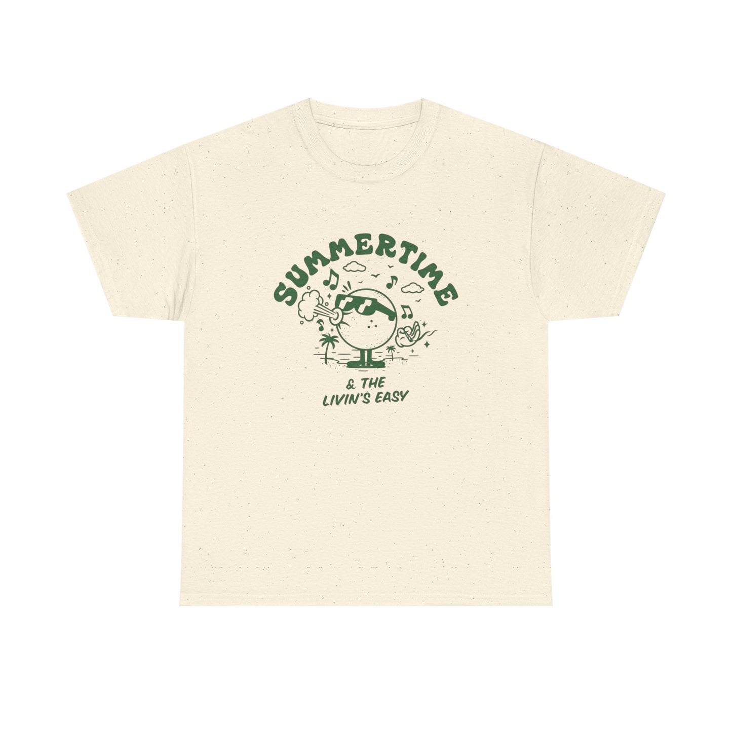 Summertime Livin Easy Graphic T Shirt Unisex Heavy Cotton Tee Gift
