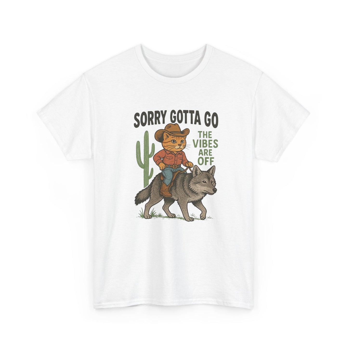 Gotta Go The Vibes Are Off Graphic T Shirt Cotton Tee Retro Gift