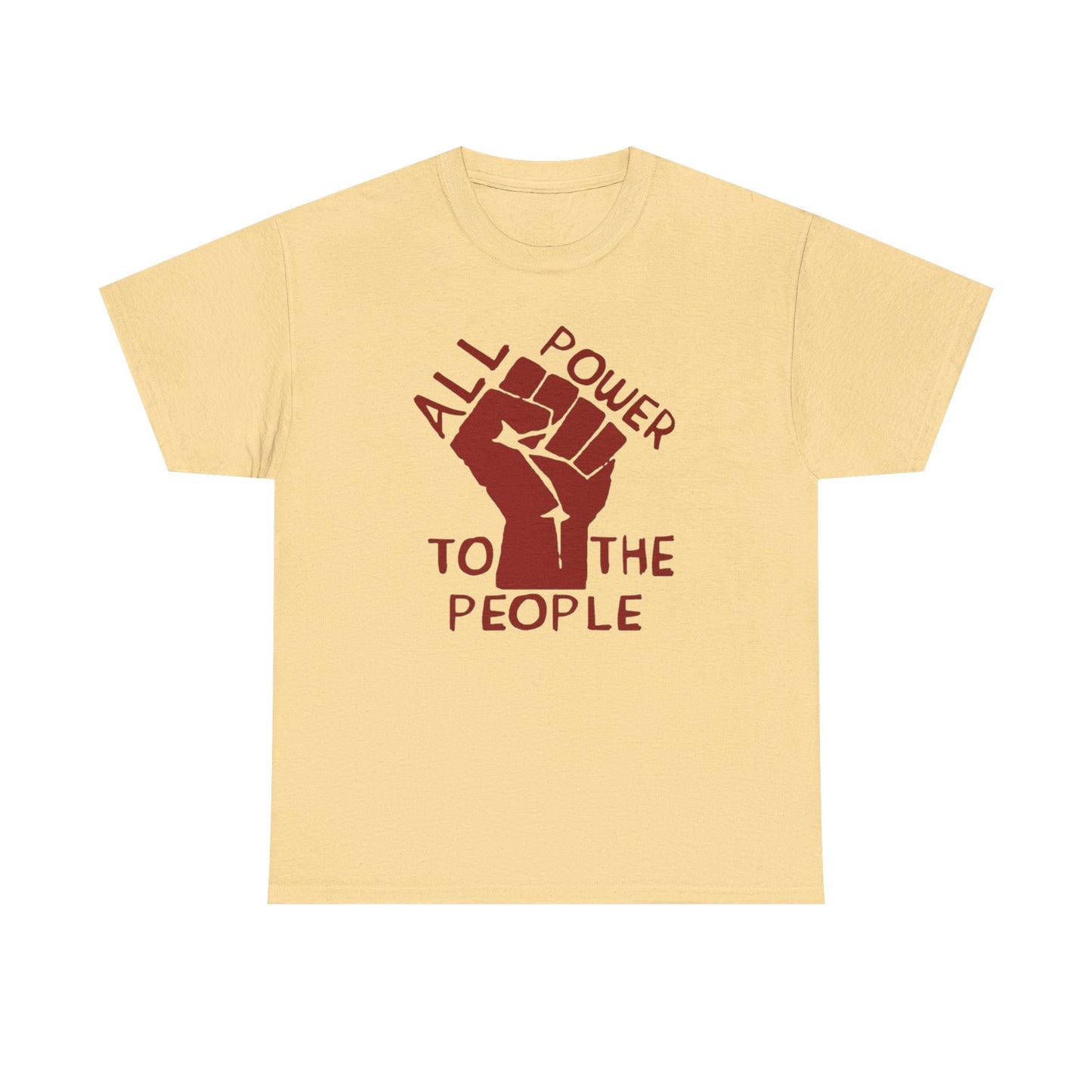 NO KINGS Power To The People Graphic T Shirt NEW Unisex Heavy Cotton Tee