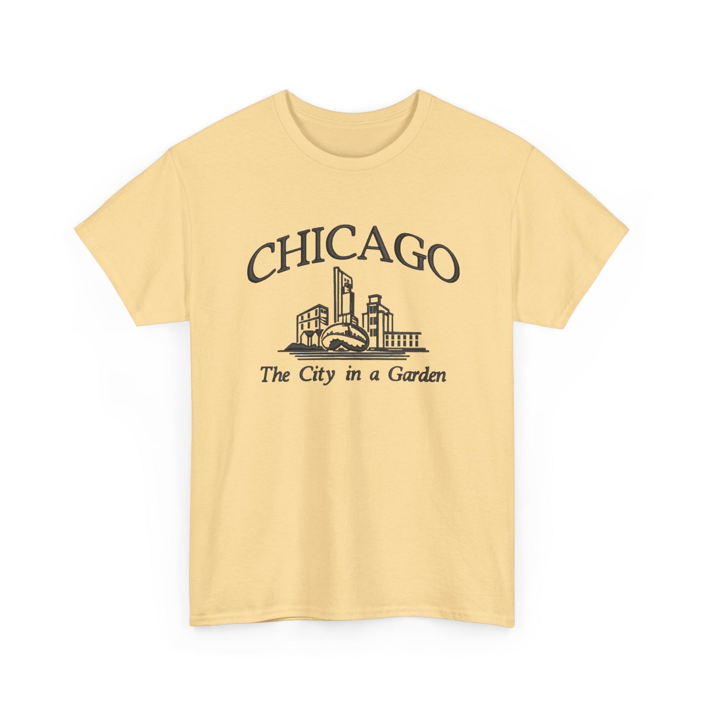 Chicago The City In A Garden Graphic T Shirt NEW Unisex Heavy Cotton Tee