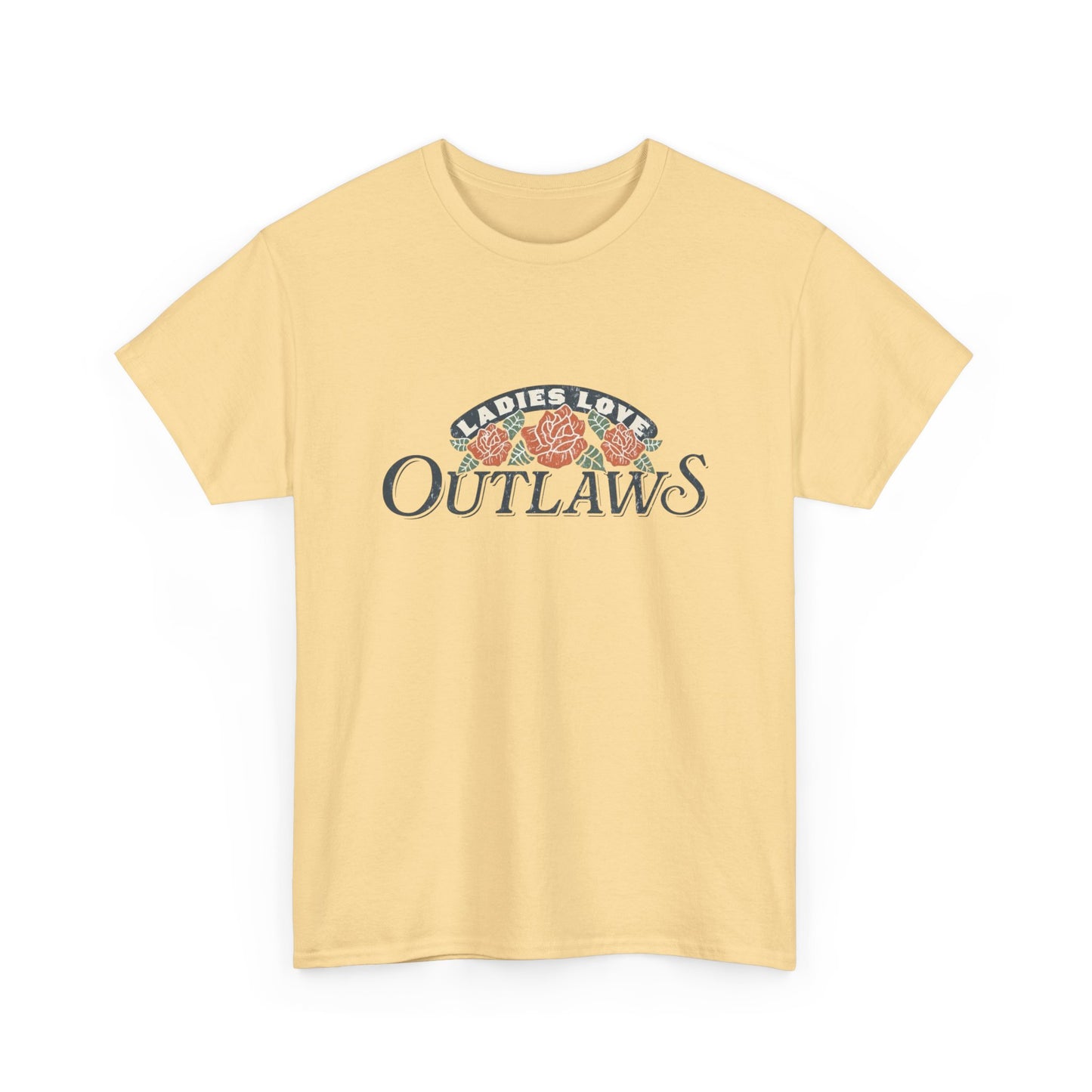 Ladies Love Outlaws Graphic T Shirt NEW Unisex Heavy Cotton Tee