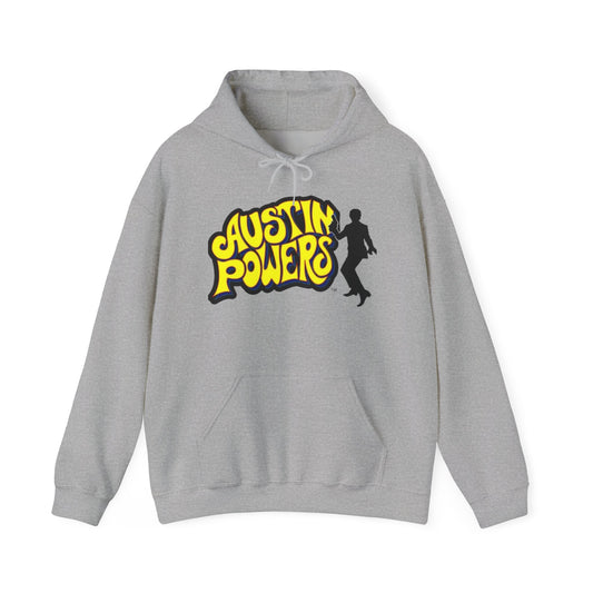 Austin Powers Retro Graphic Hoodie Unisex Heavy Blend™ Hooded Sweatshirt