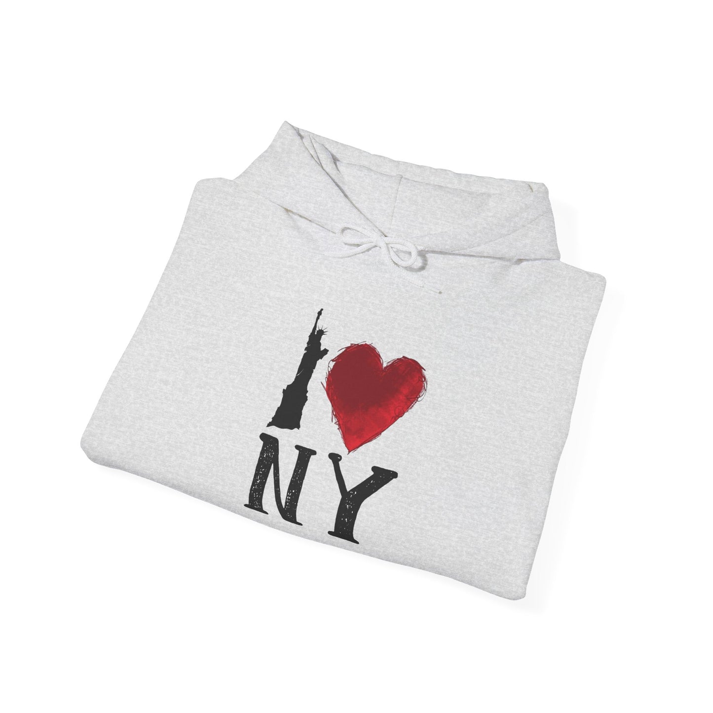 I Love New York Graphic Hoodie Unisex Heavy Blend™ Hooded Sweatshirt
