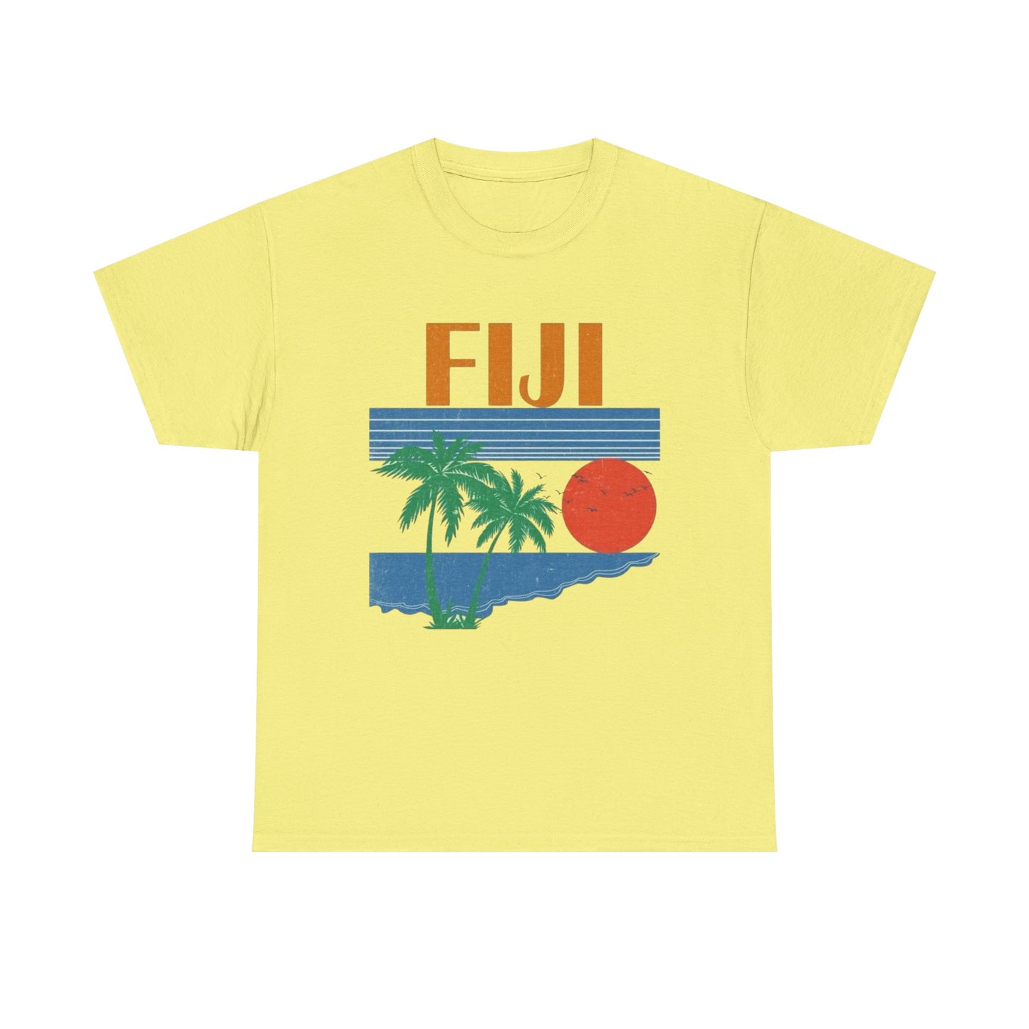 Fiji Vintage Graphic T Shirt NEW Adult Unisex Heavy Cotton Tee