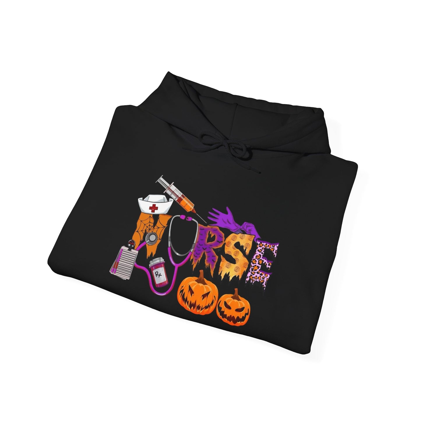 Nurse Halloween Graphic Hoodie Unisex Heavy Blend™ Hooded Sweatshirt