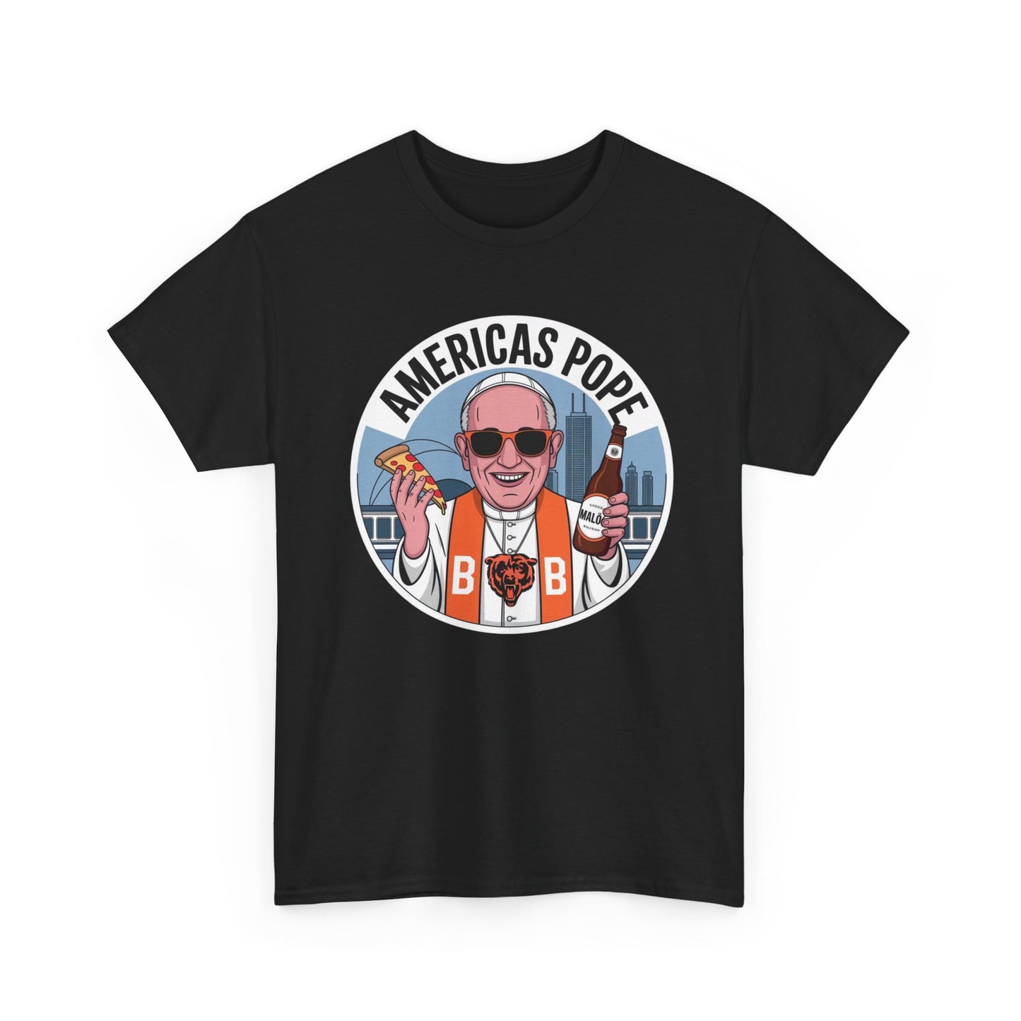Americas Pope Graphic T Shirt Funny 2025 Unisex Heavy Cotton Tee