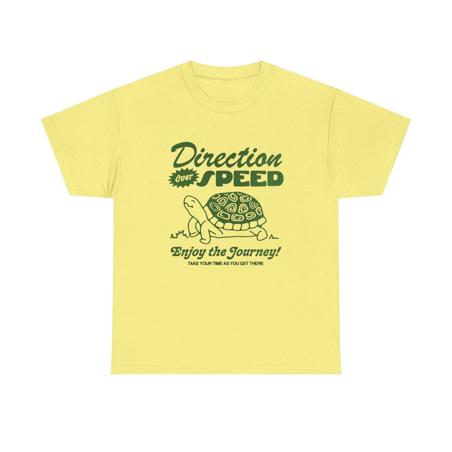 Direction Over Speed Graphic T Shirt Unisex Heavy Cotton Tee