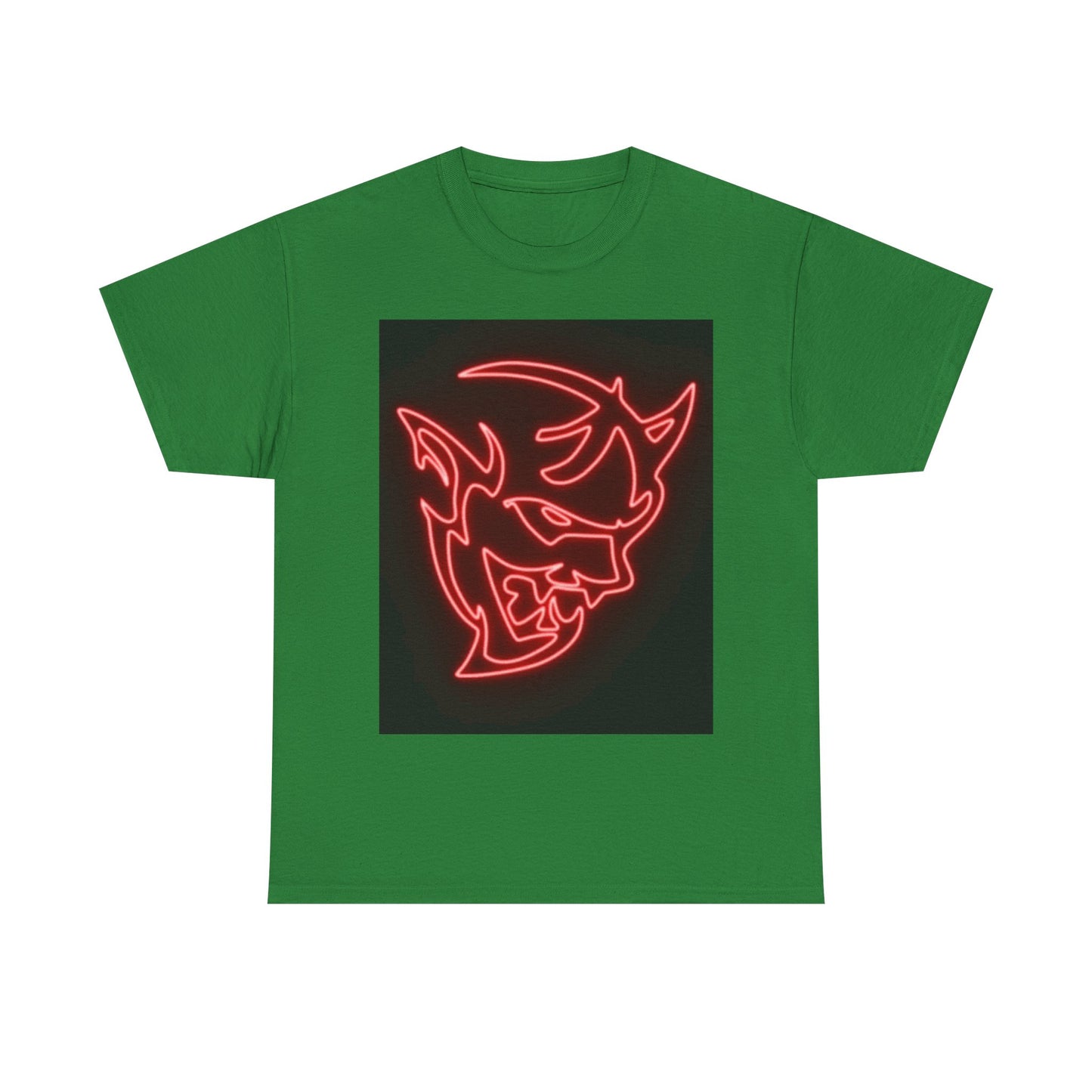 Dodge Demon Tshirt Hellcat Charger Logo Challenger Mopar Unisex Heavy Cotton Tee