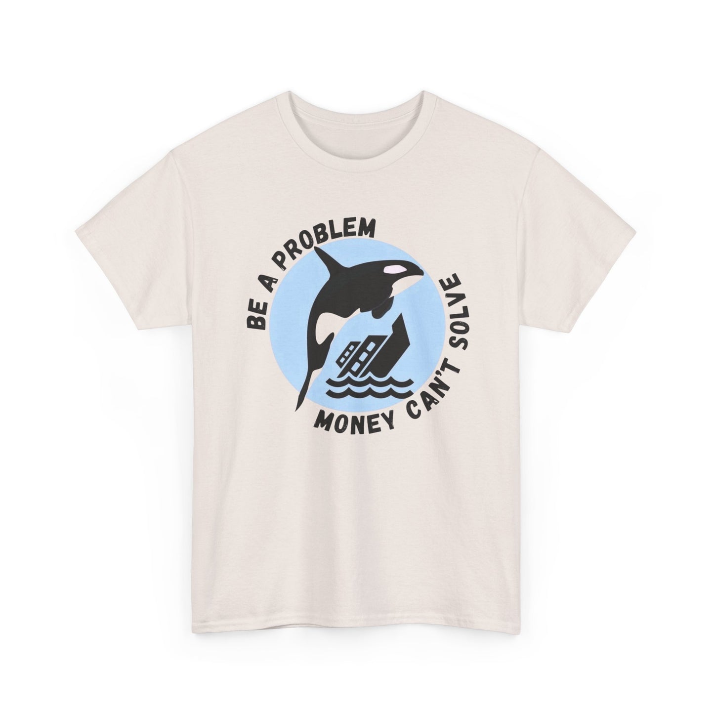 Killer Whale Funny Graphic T-Shirt Unisex Heavy Cotton Tee Gift