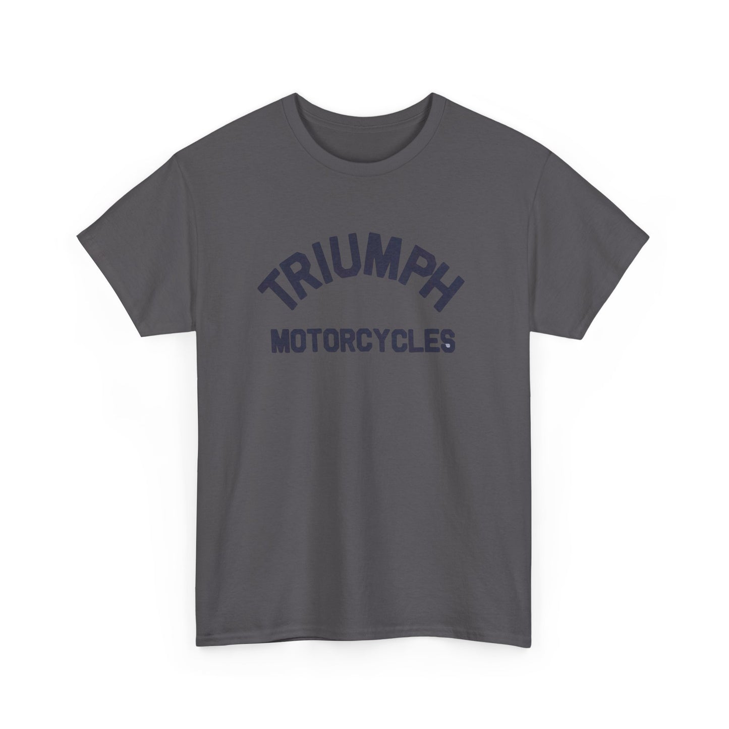 Triumph Motorcycles Tshirt Vintage Logo Classic Fit Unisex Heavy Cotton Tee