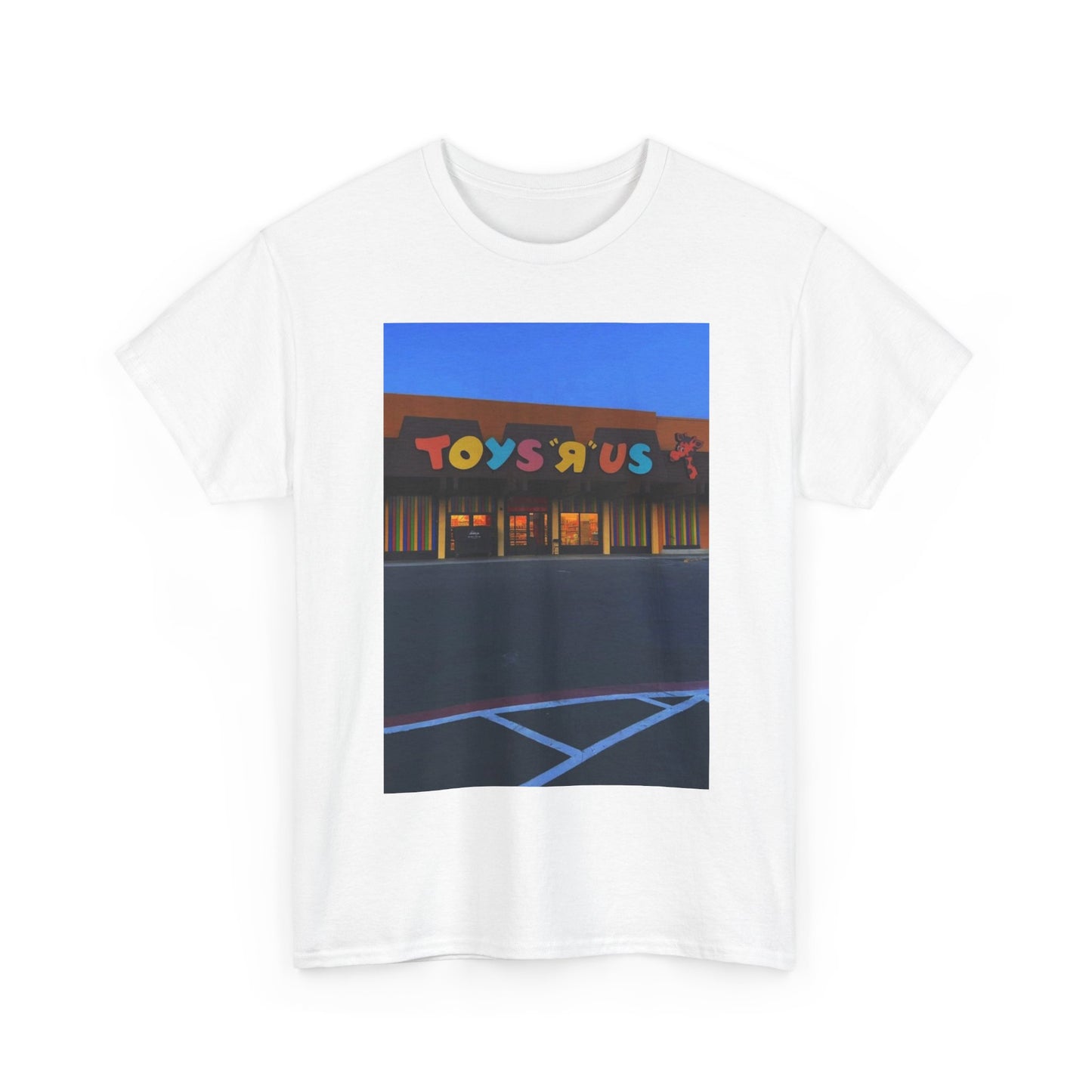 Toys R Us Tshirt Vintage 90s Kids Parking Lot View Nostalgia Unisex Heavy Cotton
