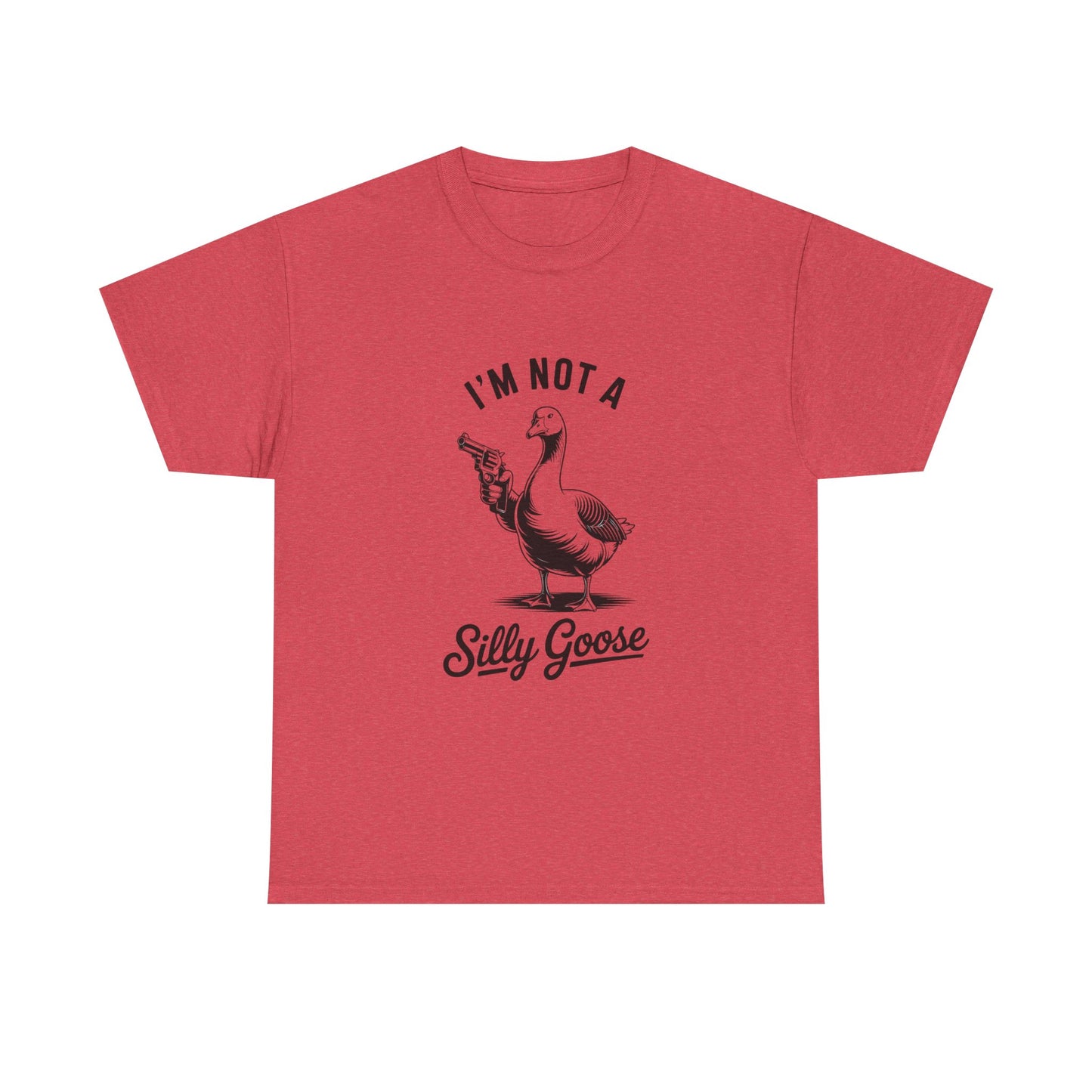 Im Not A Silly Goose Funny Graphic T Shirt Cotton Tee Retro Gift