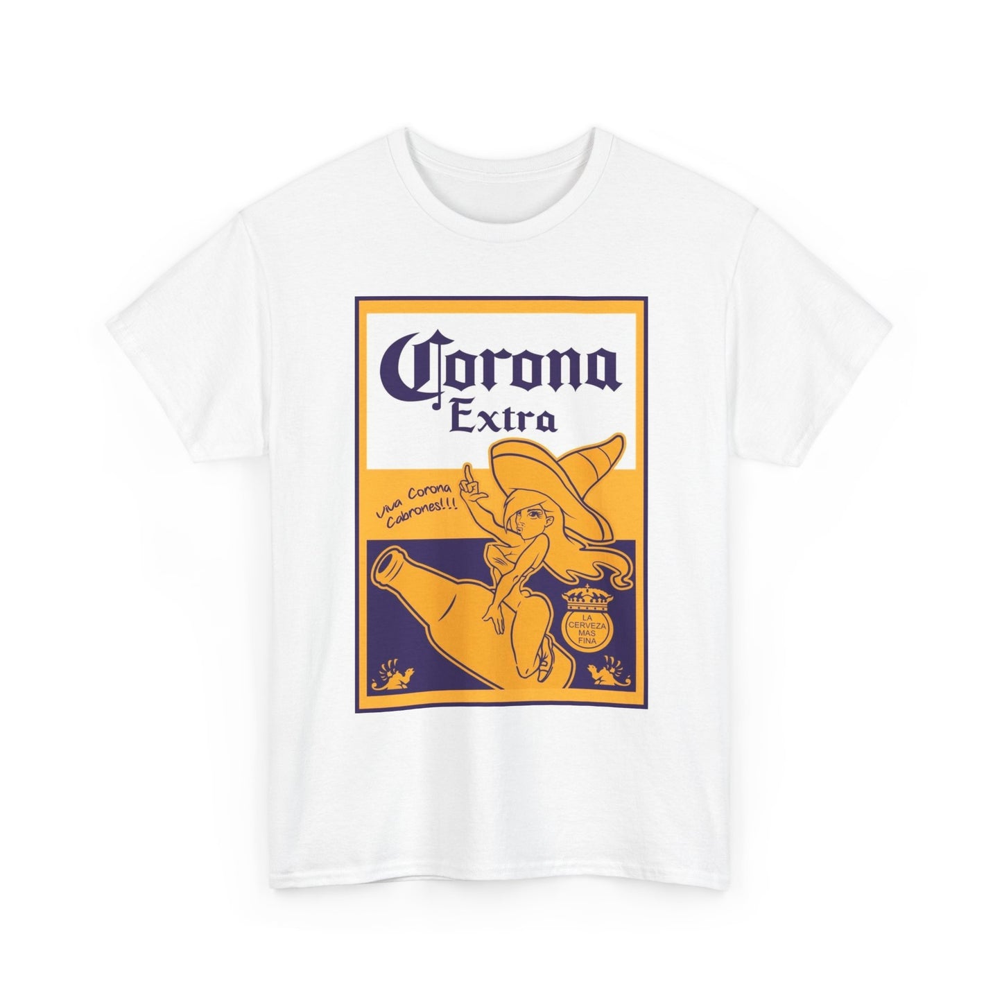 Corona Extra Beer Logo Graphic T Shirt S-5XL Unisex Heavy Cotton Tee