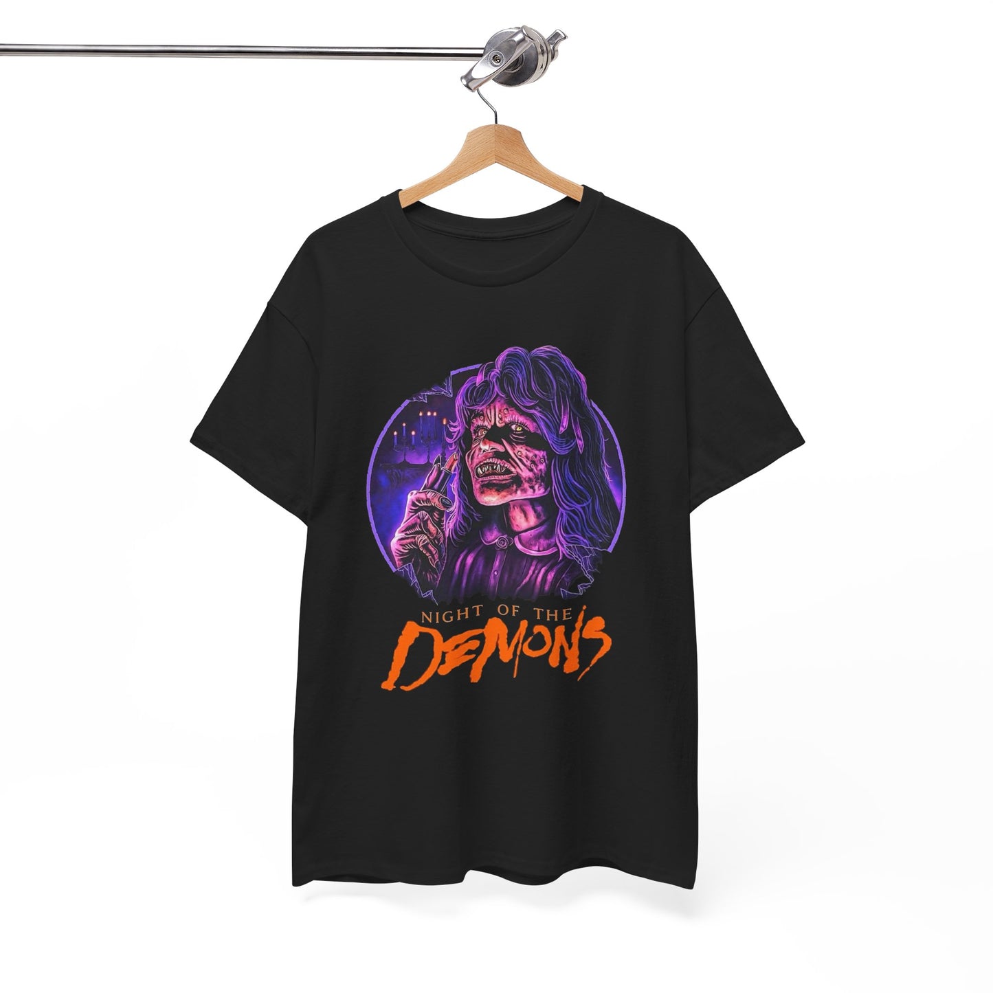 Night Of The Demons Vintage Graphic T Shirt Unisex Heavy Cotton Tee