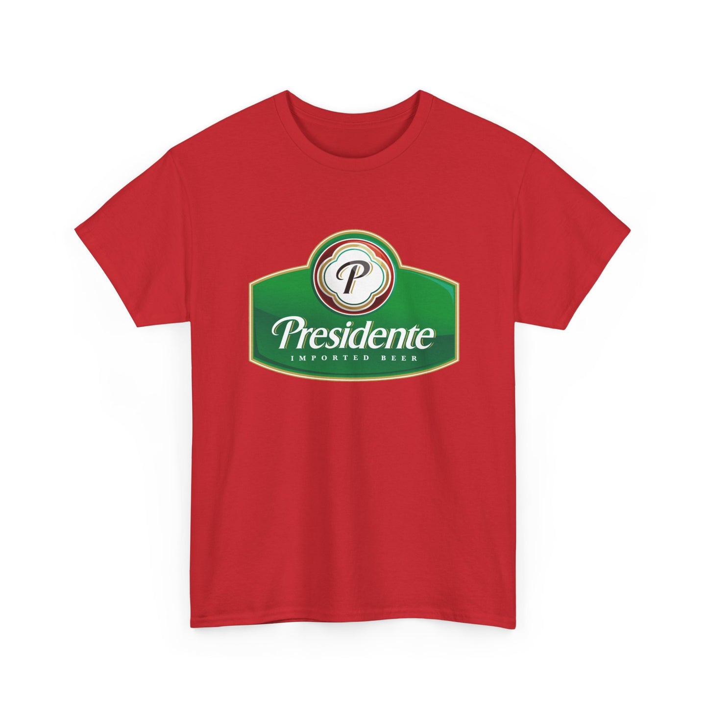 Presidente Beer Logo Shirt Retro Poster Unisex Heavy Cotton Tee