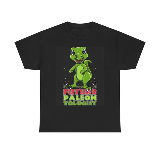 Future Paleontologist Graphic Dinosaur Shirt Funny Unisex Heavy Cotton Tee
