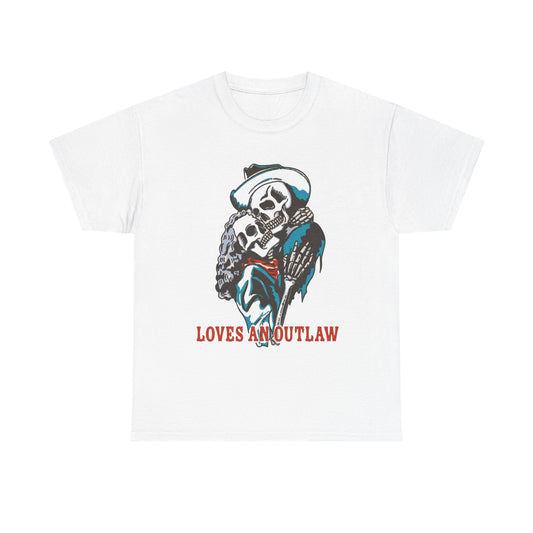 Loves An Outlaw Graphic T Shirt Heavy Cotton Tee