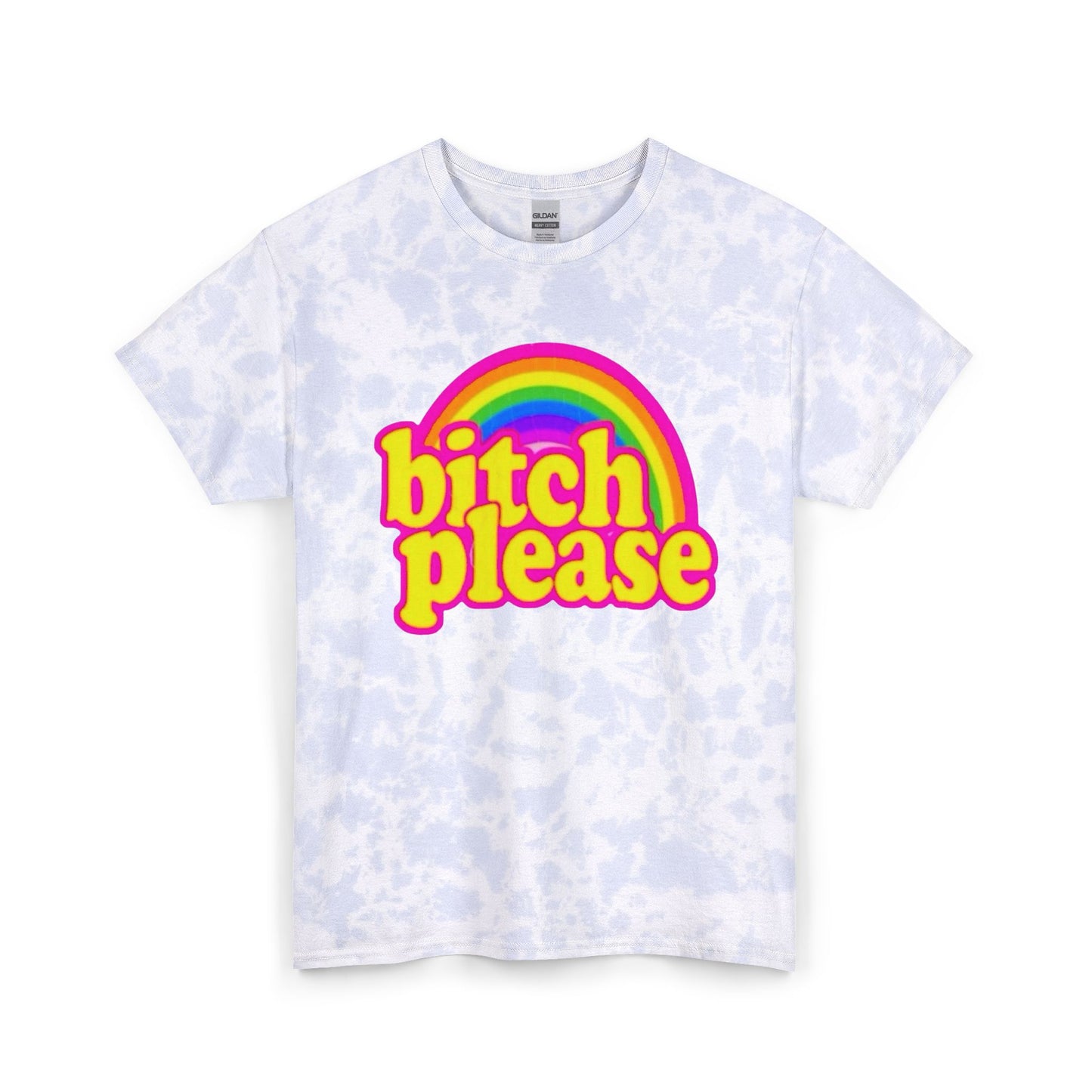 Bitch Please Funny Rainbow Graphic T Shirt Unisex Tie Dye Cotton Tee Gift
