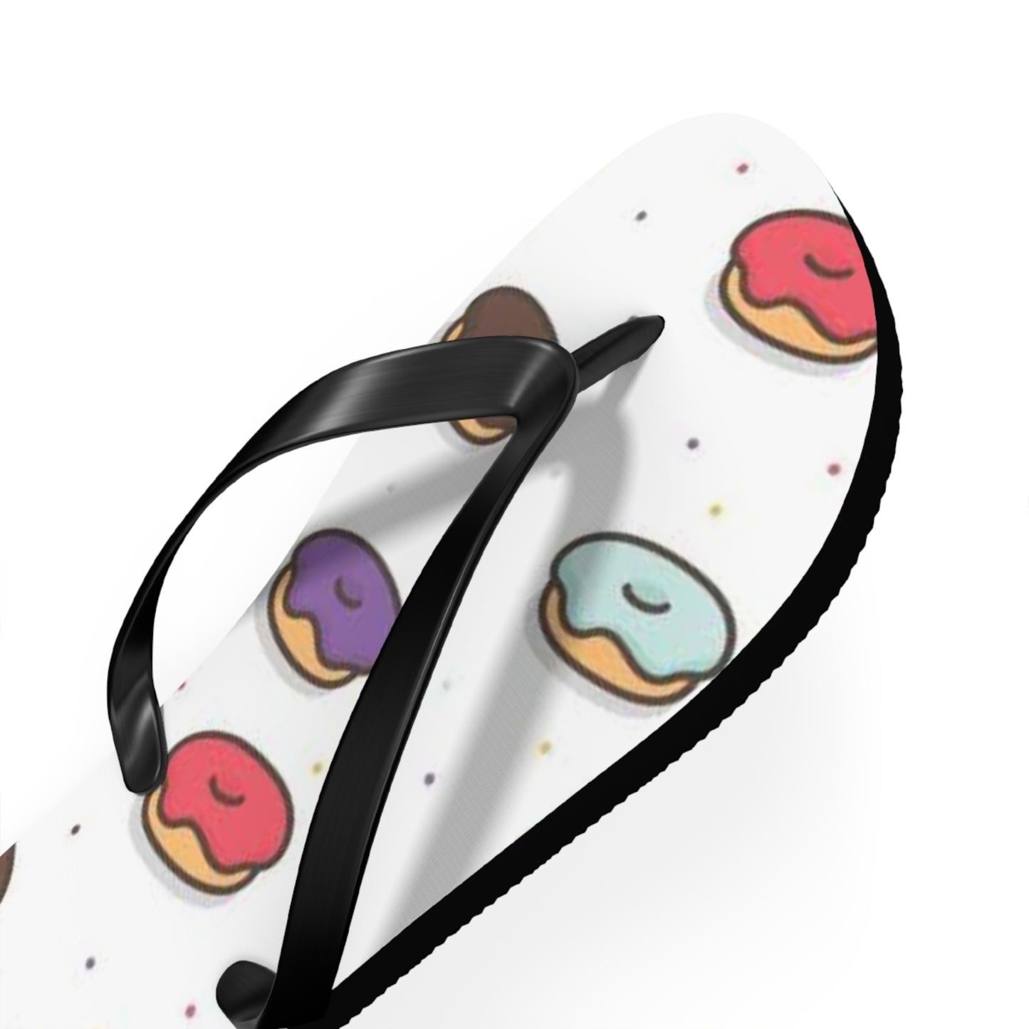 Donuts Summer Sandals, Beach Shoes, Vacation Flip Flops, Pool Slides